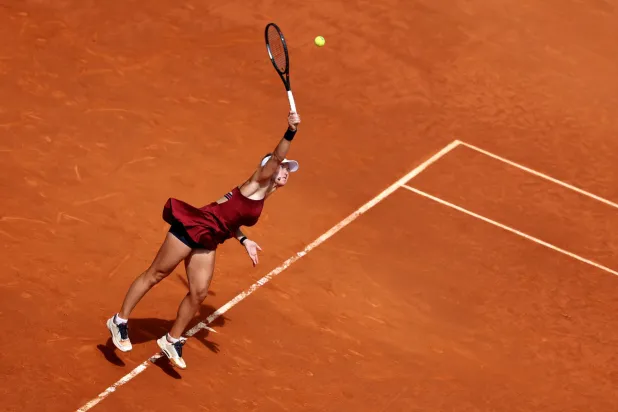 من منافسات دورة مدريد للتنس (رويترز)