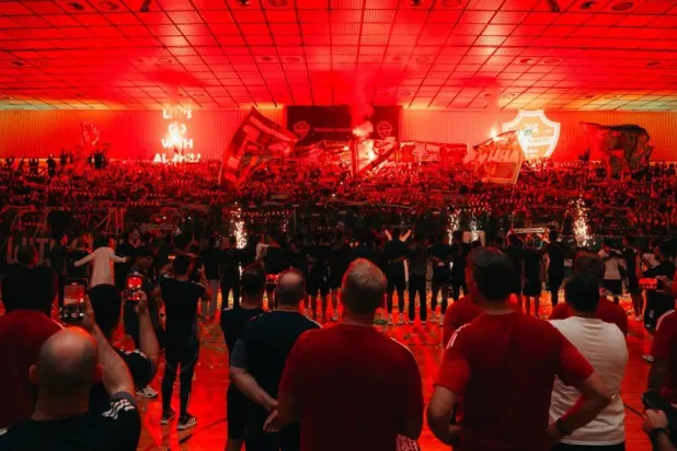 من بروفات جماهير الأهلي للنهائي (موقع النادي)