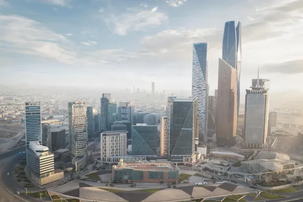 مركز الملك عبد الله المالي في الرياض (واس)