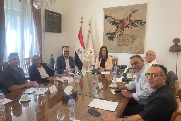 جانب من اجتماع وزيرة الثقافة مع صناع السينما (وزارة الثقافة)