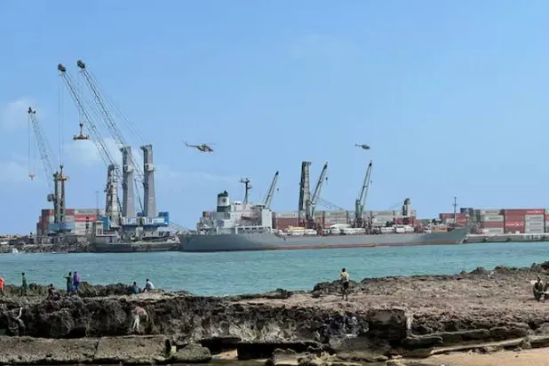 سفن شحن في ميناء مقديشو البحري (أرشيف - رويترز)