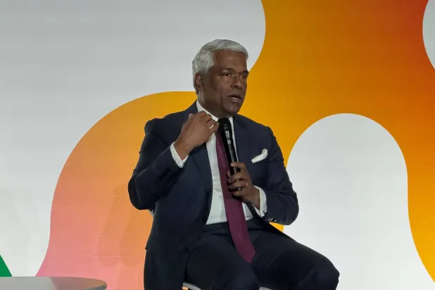 Thomas Kurian, CEO of Google Cloud, speaks to Asharq Al-Awsat. (Asharq Al-Awsat)