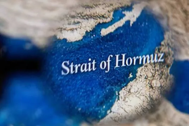 خريطة مضيق هرمز تظهر في هذا الرسم التوضيحي (رويترز)