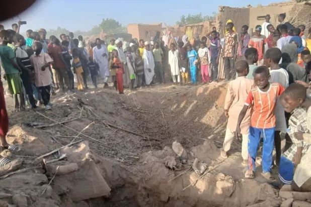 Orta Darfur'daki Hamidiye Mülteci Kampı'na İHA saldırısı (Yerinden Edilmişler ve Mülteciler Koordinasyonu)