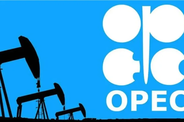 OPEC logosunun önünde bir petrol platformu maketi (Reuters)