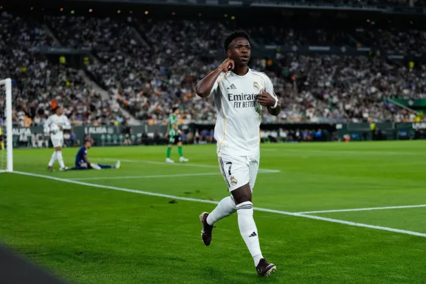 فينيسيوس جونيور نجم ريال مدريد (أ.ب) 