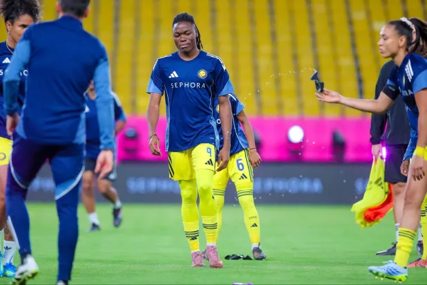 يحتضن ملعب نادي النصر المواجهة الأولى التي تجمع «النصر» بـ«العُلا» في لقاء يحمل طابع التحدي (نادي النصر)