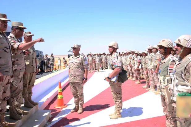 وزير الدفاع المصري خلال فعاليات التدريب العسكري «بدر 2026» (صفحة المتحدث العسكري على فيسبوك)