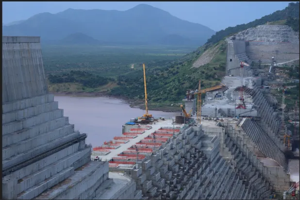 «سد النهضة» الإثيوبي بمنطقة بني شنقول جوموز (رويترز)