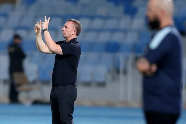 الآيرلندي بريندان رودجرز مدرب فريق القادسية (تصوير: مشعل القدير) 