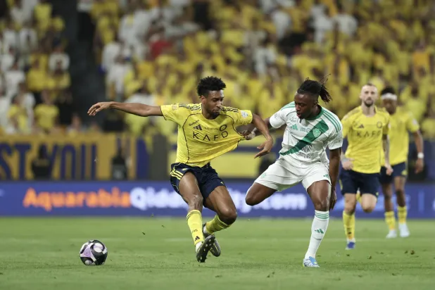 من مباراة النصر والأهلي ضمن الدوري السعودي للمحترفين (تصوير: عبدالعزيز النومان)