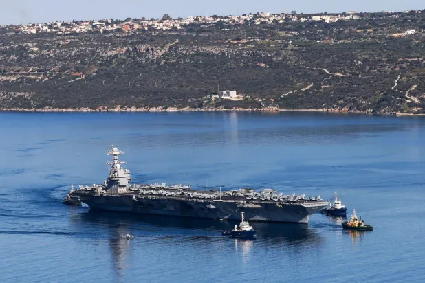 ABD Donanması'na ait uçak gemisi USS Gerald Ford (AFP)