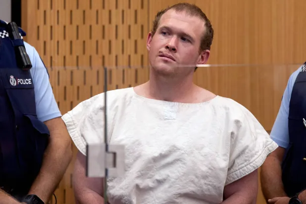 FILE - Brenton Tarrant appears in the Christchurch District Court, in Christchurch, New Zealand, March 16, 2019. (Mark Mitchell/Pool Photo via AP, File)