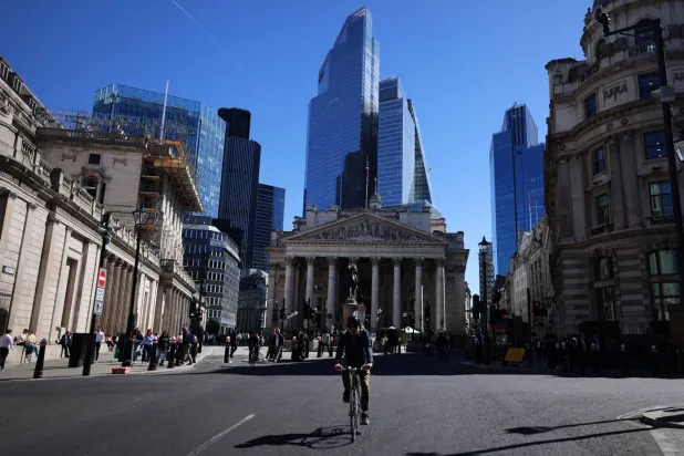 مبنى بنك إنجلترا في لندن (إ.ب.أ)