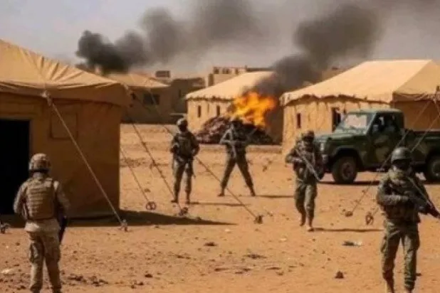 جانب من المواجهات بين الجيش المالي والمعارضة بقرية في شمال البلاد (مالي ويب)