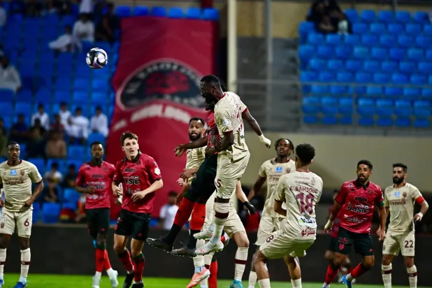 من مباراة الخلود والفيحاء في الدوري السعودي (تصوير: عبد العزيز النومان)