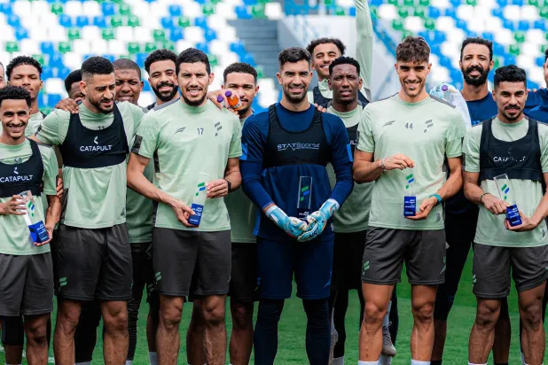 لاعبو الفتح خلال تدريباتهم الأخيرة (موقع النادي)