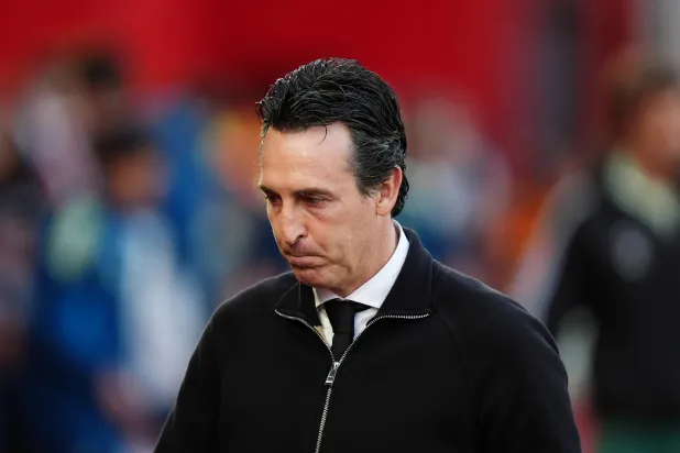 30 April 2026, United Kingdom, Nottingham: Aston Villa manager Unai Emery reacts after the UEFA Europa League semi-final first leg soccer match between Nottingham Forest and Aston Villa at the City Ground. Photo: Mike Egerton/PA Wire/dpa