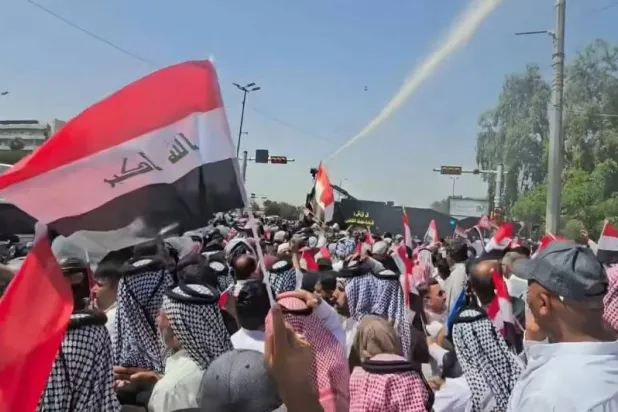 مظاهرات الفلاحين (موقع بغداد اليوم)