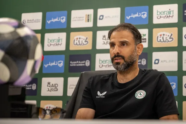 سعد الشهري خلال المؤتمر (موقع النادي)