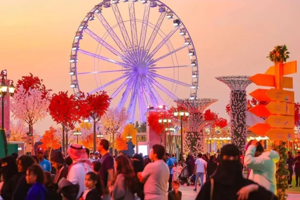 زوار في «بوليفارد الرياض» (واس)