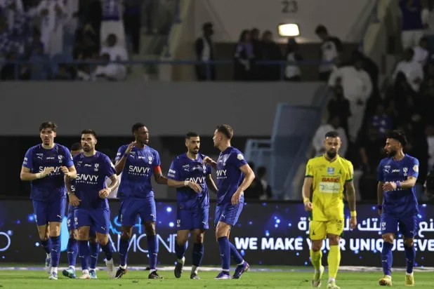 الهلال أشعل المنافسة مع غريمه التقليدي النصر (تصوير: سعد العنزي) 