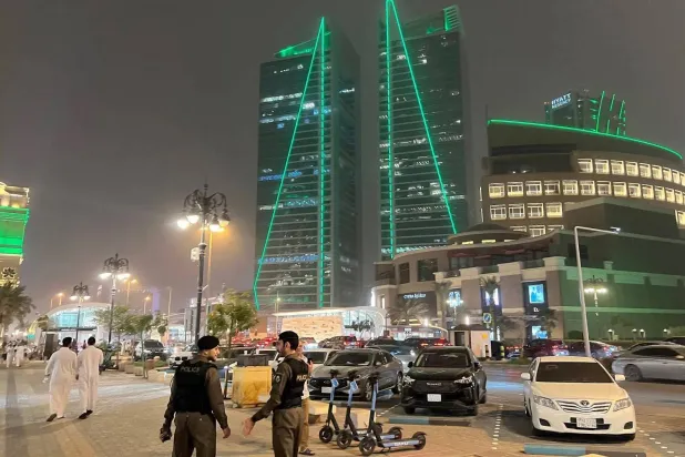A commercial street in Riyadh (AFP) 
