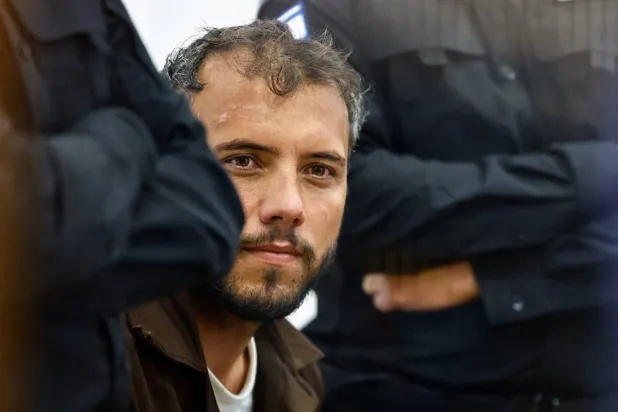  Brazilian Activist Thiago Avila, who was detained aboard the Gaza-bound Global Sumud Flotilla, which was intercepted by Israeli forces in international waters, appears at a court in Beersheba, southern Israel May 6, 2026. (Reuters)