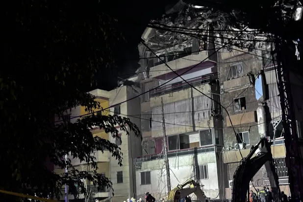 The scene following an Israeli airstrike on Dahieh, Beirut, Lebanon, 06 May 2026. EPA/WAEL HAMZEH