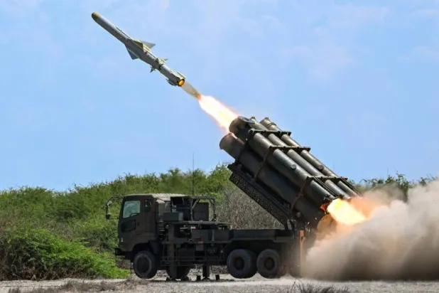 Japan fired Type-88 missiles during military exercises in the Philippines. Jam STA ROSA / AFP

