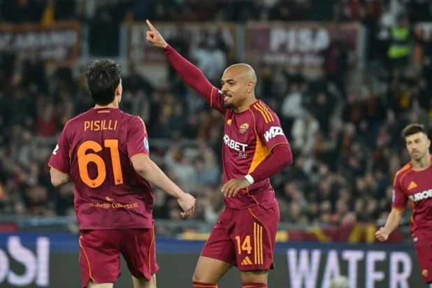 Donyell Malen has scored 12 times for Roma since signing from Aston Villa. Filippo MONTEFORTE / AFP/File
