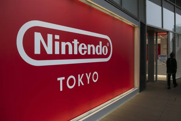 FILE - A Nintendo sign is seen outside Nintendo's official store in the Shibuya district of Tokyo, Jan. 23, 2020. (AP Photo/Jae C. Hong, File)