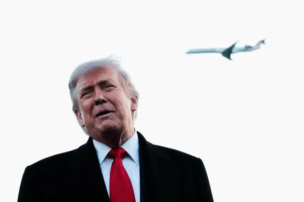 US President Donald Trump looks on as he speaks to reporters near the Lincoln Memorial Reflecting Pool as it undergoes renovations, in Washington, D.C., US, May 7, 2026. REUTERS/Kylie Cooper