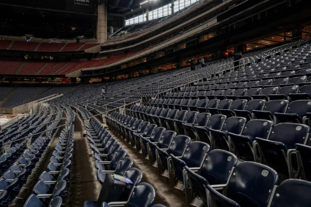 The stands of the FIFA World Cup stadium at NRG Stadium in Houston, Texas, US, May 8, 2026. REUTERS/Danielle Villasana