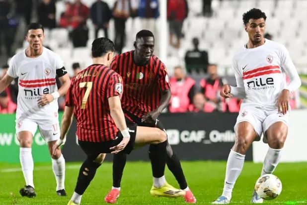 من المواجهة التي جمعت اتحاد العاصمة والزمالك في ذهاب النهائي الأفريقي (نادي الزمالك)