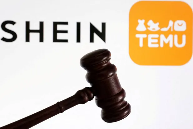 FILE PHOTO: Shein and Temu logos are seen in this illustration taken August 22, 2024. REUTERS/Dado Ruvic/Illustration/File Photo
