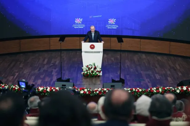الرئيس التركي رجب طيب إردوغان أكد أهمية وضع دستور مدني شامل جديد (الرئاسة التركية)