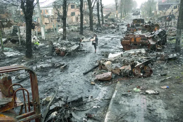 Ukrayna'daki savaştan (AFP)
