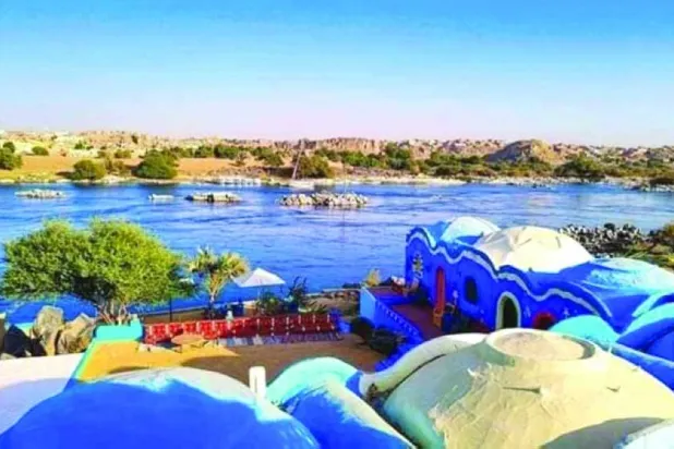 إطلالة مميزة علة النيل من (فندق كاتو وايدي)