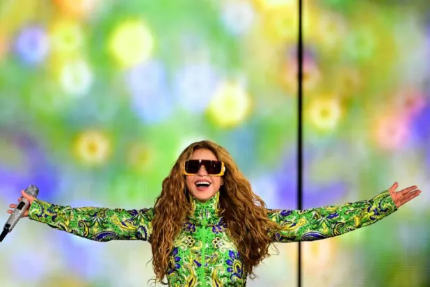 Colombian singer Shakira will headline the first World Cup Final half-time show along with Madonna and K-Pop giants BTS. Pablo PORCIUNCULA / AFP
