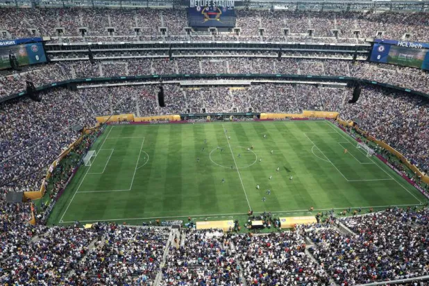 The MetLife Stadium in New Jersey will host the July 19 final of the 2026 World Cup, the largest and most complex edition of the tournament ever staged. AL BELLO / GETTY IMAGES NORTH AMERICA/AFP
