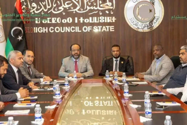  الزادمة يناقش مع المجلس الأعلى للدولة في ليبيا أزمات الجنوب ومشروعات متوقفة 13 مايو (جهاز تنمية الجنوب)