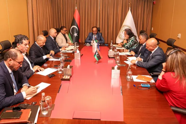 الزادمة ملتقياً المبعوثة الأممية في طرابلس و(البعثة الأممية)