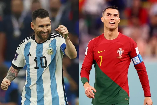 ليونيل ميسي وكريستيانو رونالدو يستعدان لتحطيم الأرقام بالمونديال (رويترز)