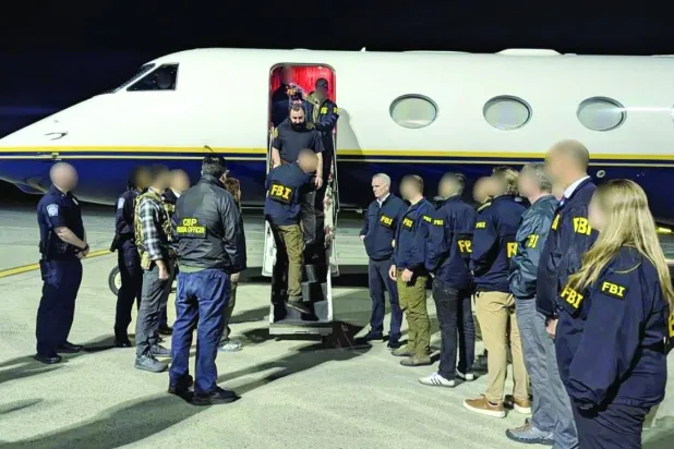 A photo released by the US Justice Department shows Mohammed Baqer al-Saadi after his arrest (US Justice Department)