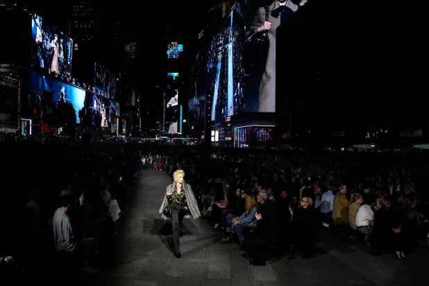 Gucci Takes Over New York's Times Square for Fashion Show