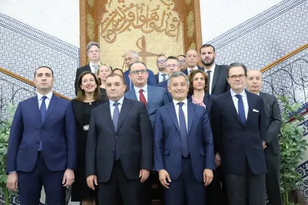 الوفدان الوزاريان بمقر وزارة العدل الجزائرية (الوزارة الجزائرية)
