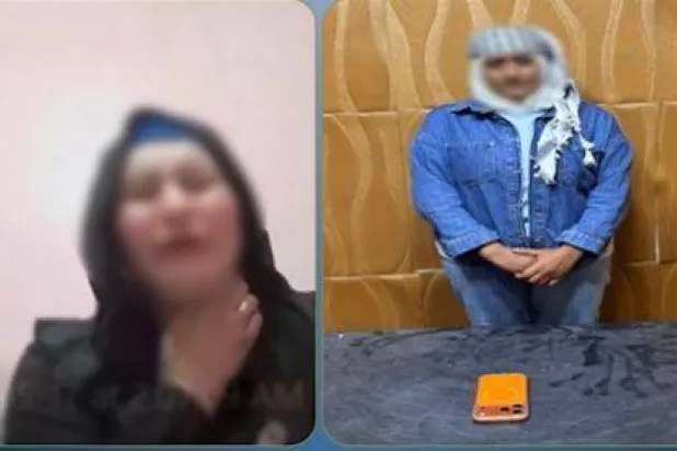 «البلوغر» التي نشرت الفيديو بعد إشعالها النار في نفسها (وزارة الداخلية المصرية)