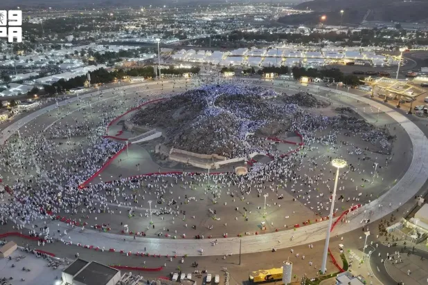 Each year during Hajj, the Holy Sites undergo a remarkable transformation, emerging within days as one of the world's largest seasonal smart cities capable of accommodating millions of pilgrims through vast networks of energy, water, transport, communications, and digital services. (SPA)