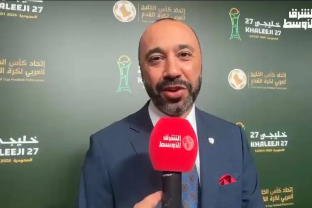 المغربي طارق السكتيوي مدرب منتخب عمان (الشرق الأوسط) 